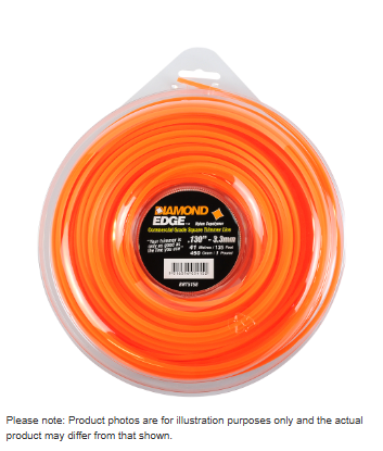 DIAMOND EDGE TRIMMER LINE  .130" / 3.30MM DONUT  LENGTH 41M