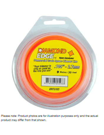 DIAMOND EDGE TRIMMER LINE  .105" / 2.70MM TEARDROP LOOPS  LENGTH 9
