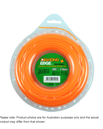 DIAMOND EDGE TRIMMER LINE  .080" / 2.00MM DONUT  LENGTH 54M