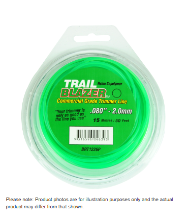 TRAIL BLAZER TRIMMER LINE  .080" / 2.00MM TEARDROP LOOPS  LENGTH 50'