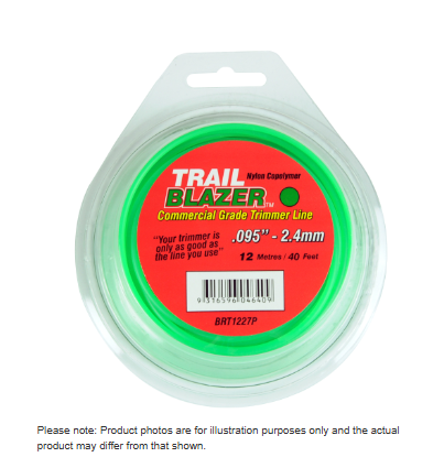 TRAIL BLAZER TRIMMER LINE  .095" / 2.40MM TEARDROP LOOPS  LENGTH 40'